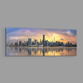 Nyc Glass Wall Art (36"x14") lifestyle preview E
