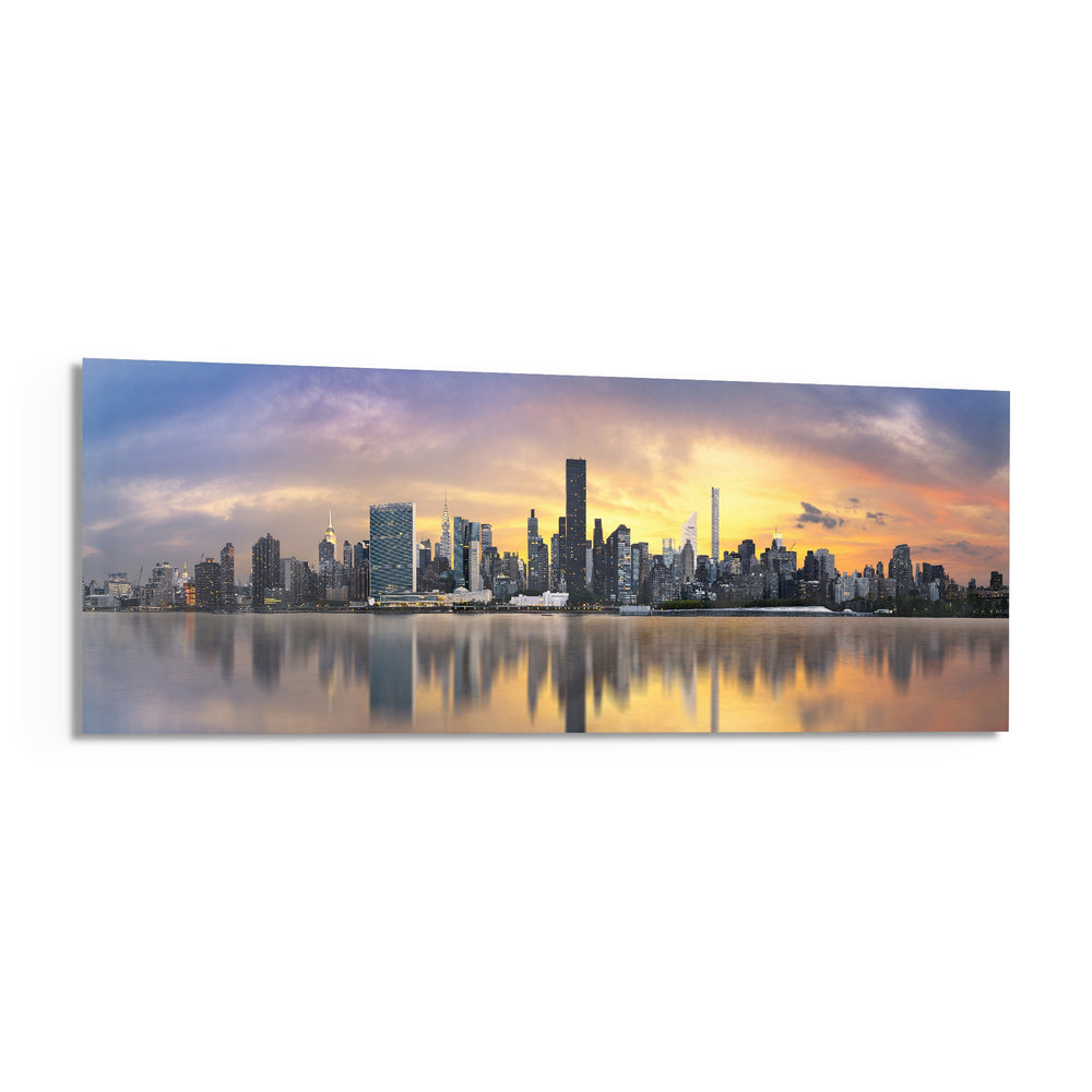 Nyc Glass Wall Art (36"x14") lifestyle preview F