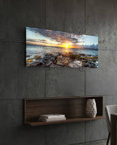 Sunset Glass Wall Art (36"x14") lifestyle preview B