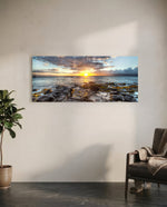 Sunset Glass Wall Art (36"x14") lifestyle preview C