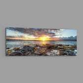 Sunset Glass Wall Art (36"x14") lifestyle preview E
