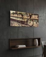 Bicycle Glass Wall Art (36"x14") lifestyle preview B