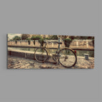 Bicycle Glass Wall Art (36"x14") lifestyle preview E