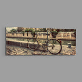 Bicycle Glass Wall Art (36"x14") lifestyle preview E