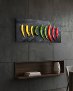 Pepper Glass Wall Art (36"x14") lifestyle preview B