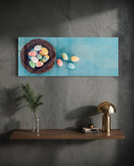 Eggs Glass Wall Art (36"x14") lifestyle preview D