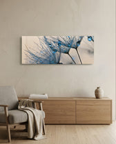 Macro Dandelion Glass Wall Art (36"x14") lifestyle preview A