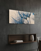 Macro Dandelion Glass Wall Art (36"x14") lifestyle preview B