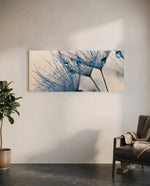 Macro Dandelion Glass Wall Art (36"x14") lifestyle preview C
