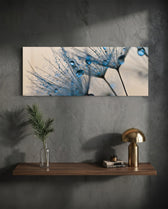 Macro Dandelion Glass Wall Art (36"x14") lifestyle preview D