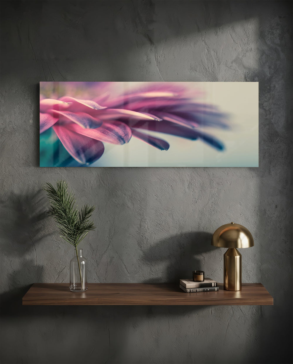 Macro Glass Wall Art (36"x14") lifestyle preview D