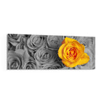 Yellow Rose Glass Wall Art (36"x14") lifestyle preview F