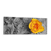 Yellow Rose Glass Wall Art (36"x14") lifestyle preview F