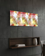 Colored Leaves Glass Wall Art (36"x14") lifestyle preview B