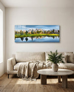 Spring Glass Wall Art (36"x14")