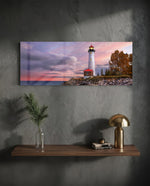 Lighthouse Glass Wall Art (36"x14") lifestyle preview D