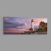 Lighthouse Glass Wall Art (36"x14") lifestyle preview E