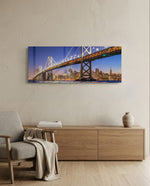 Bridge Glass Wall Art (36"x14") lifestyle preview A