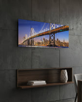 Bridge Glass Wall Art (36"x14") lifestyle preview B