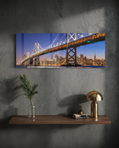 Bridge Glass Wall Art (36"x14") lifestyle preview D