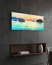 Turquoise Bay Islets Sea Glass Wall Art lifestyle preview B