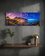 City Lights Glass Wall Art (36"x14") lifestyle preview D