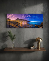 City Lights Glass Wall Art (36"x14") lifestyle preview D