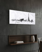 Paris Glass Wall Art (36"x14") lifestyle preview B