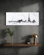 Paris Glass Wall Art (36"x14") lifestyle preview D
