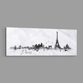 Paris Glass Wall Art (36"x14") lifestyle preview E