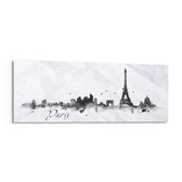 Paris Glass Wall Art (36"x14") lifestyle preview F