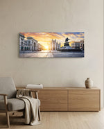 Medieval Glass Wall Art (36"x14") lifestyle preview A