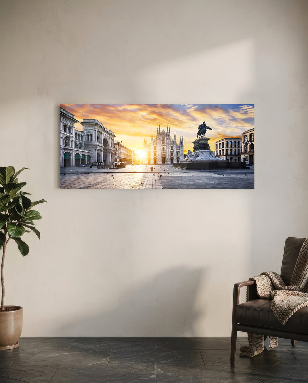 Medieval Glass Wall Art (36"x14") lifestyle preview C