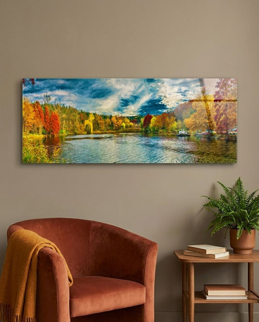 Goal Glass Wall Art (36"x14")