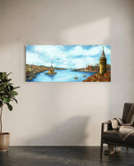 Old Istanbul Glass Wall Art (36"x14") lifestyle preview C