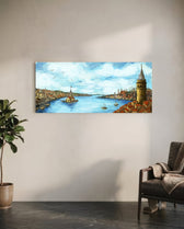 Old Istanbul Glass Wall Art (36"x14") lifestyle preview C