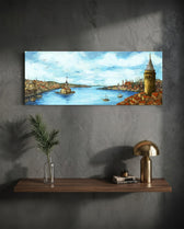Old Istanbul Glass Wall Art (36"x14") lifestyle preview D