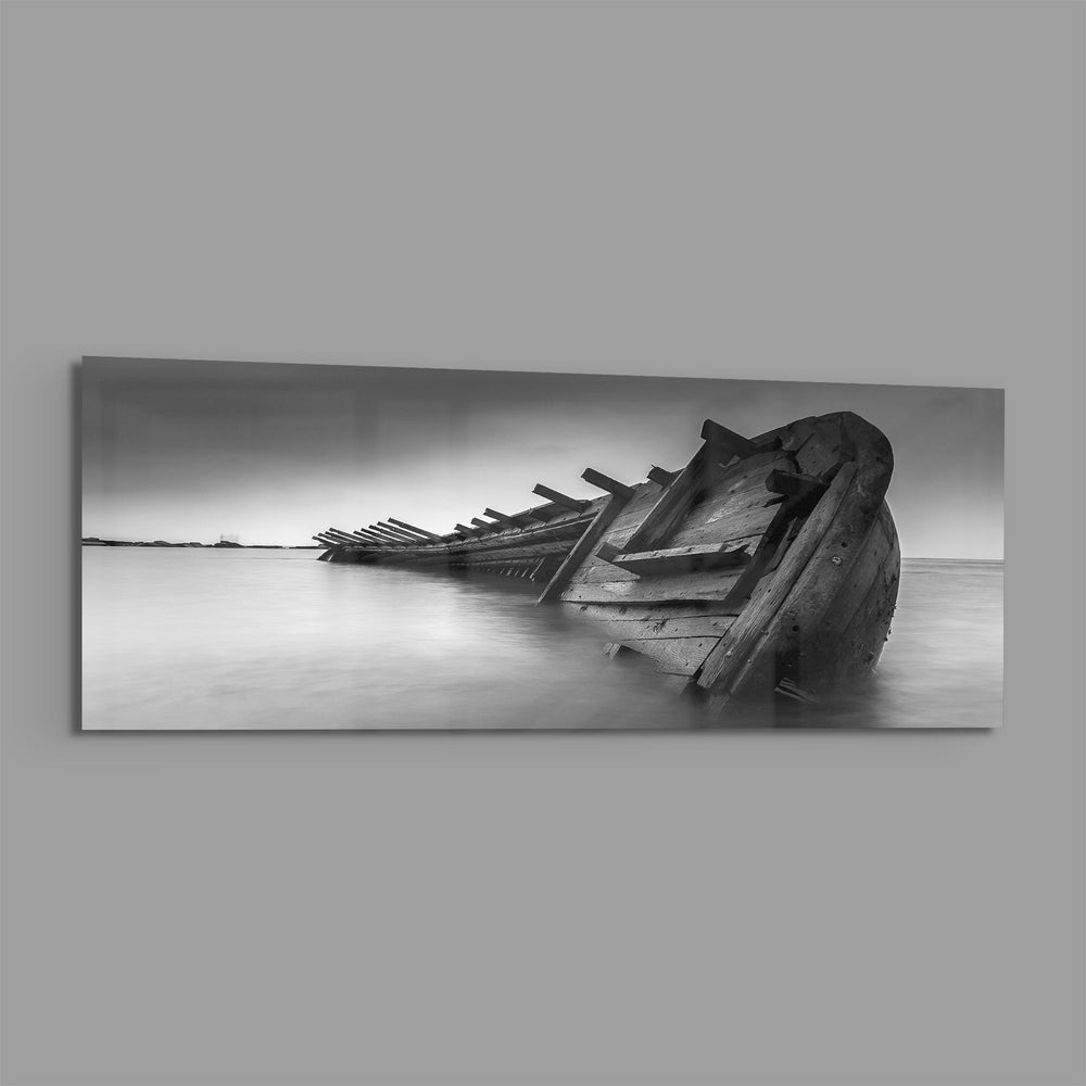 Shipwreck Glass Wall Art (36"x14") lifestyle preview E