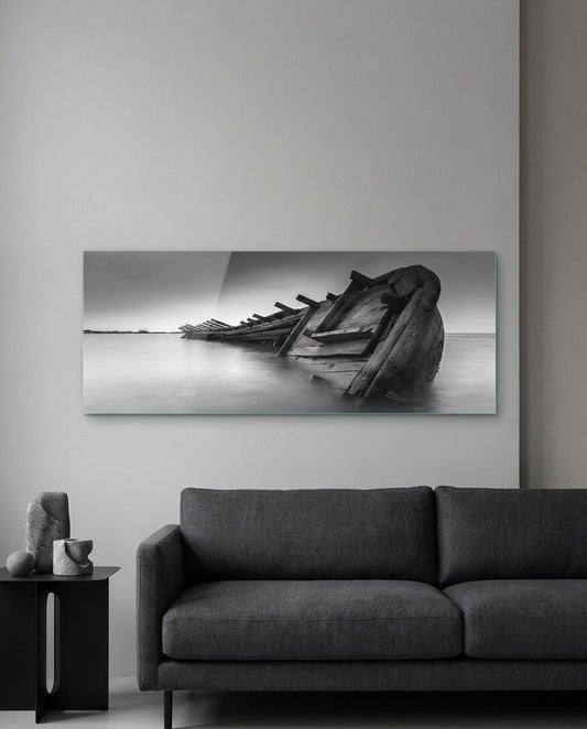 Shipwreck Glass Wall Art (36"x14")