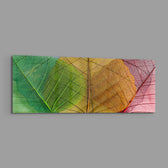 Leaves Glass Wall Art (36"x14") lifestyle preview E