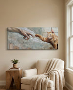 Ginger Kitten and Creation Hand Glass Wall Art (36"x14")