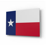 Texas Flag Brushed Aluminium Dibond Wall Art