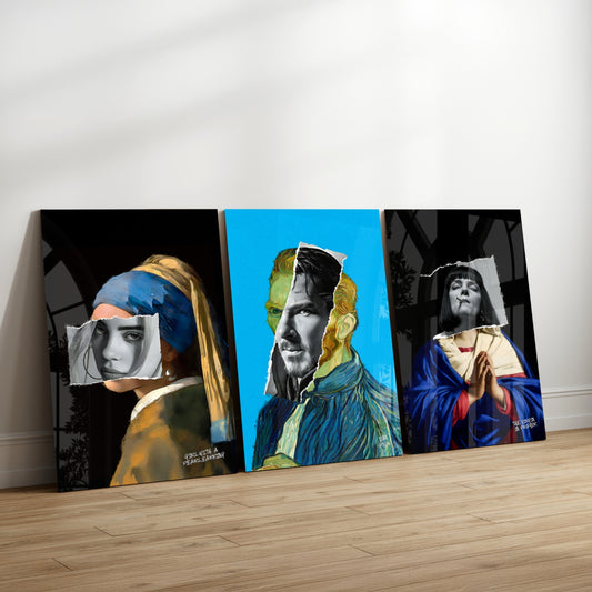 Contemporary Masterpieces Glass Wall Art Bundle.