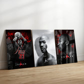 Michael Jordan Glass Wall Art Bundle.