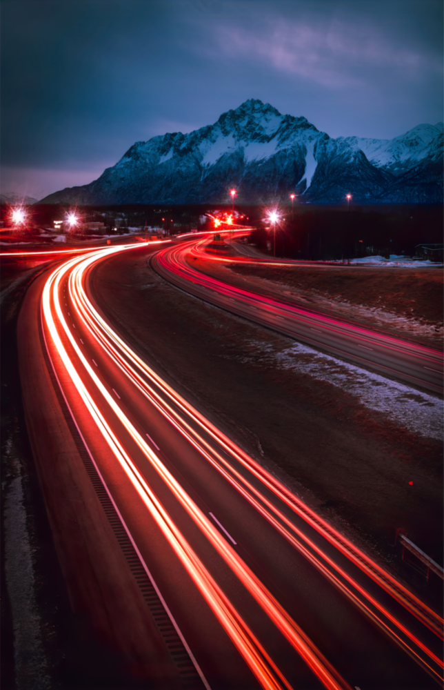 Road Glass Wall Art
