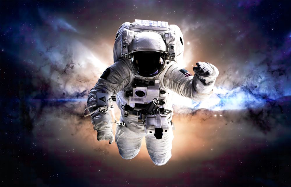 Astronaut Glass Wall Art