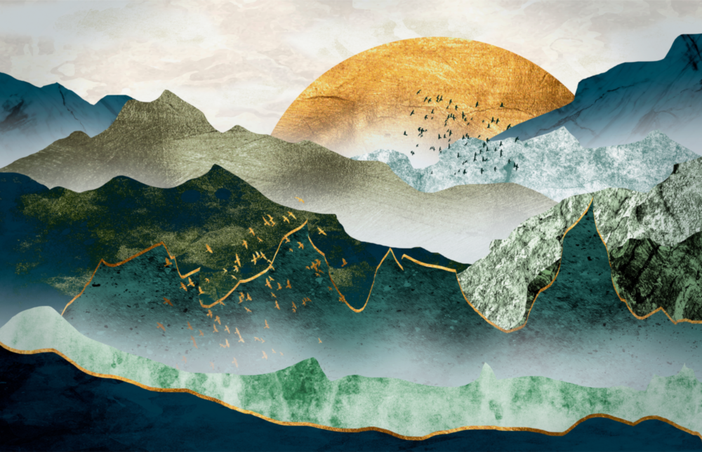 Sunrise Glass Wall Art