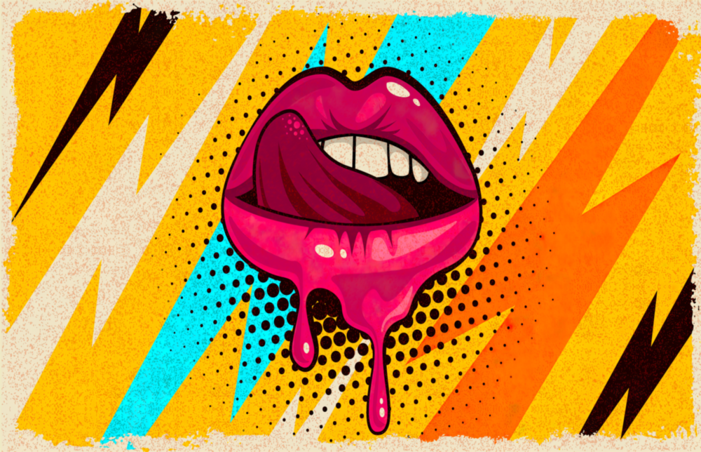 Lip Glass Wall Art