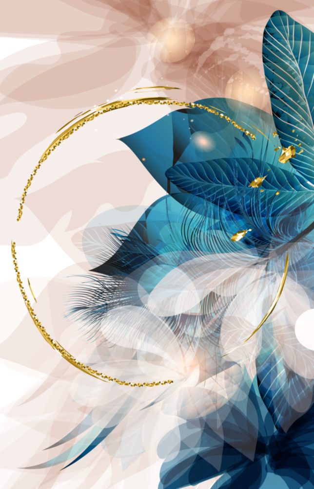 Abstract Flower Glass Wall Art