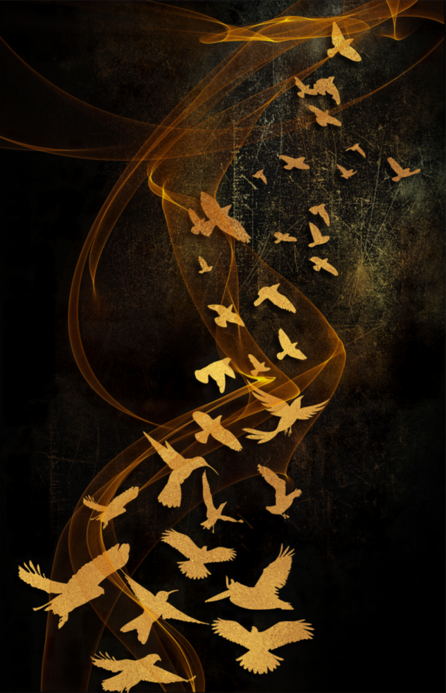 Birds Glass Wall Art
